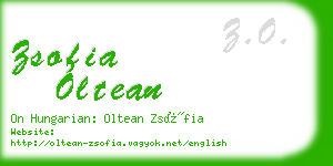 zsofia oltean business card